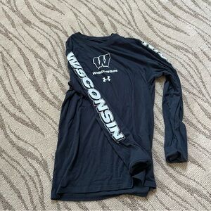 Under Armour Wisconsin Men's Black Long Sleeve Shirt